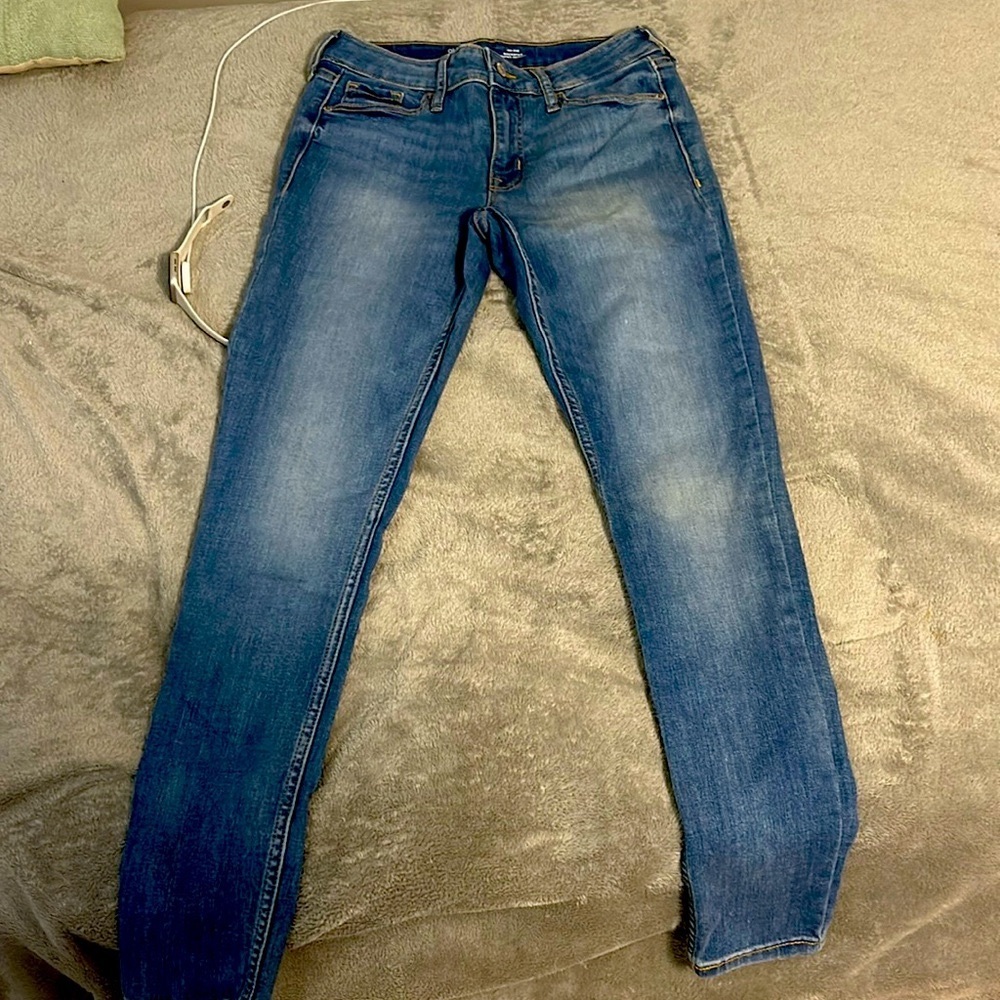 old navy mid-rise rockstar super skinny